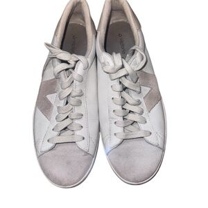 Women's Classic White and Gray Sneakers
